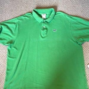 LACOSTE green short sleeve polo